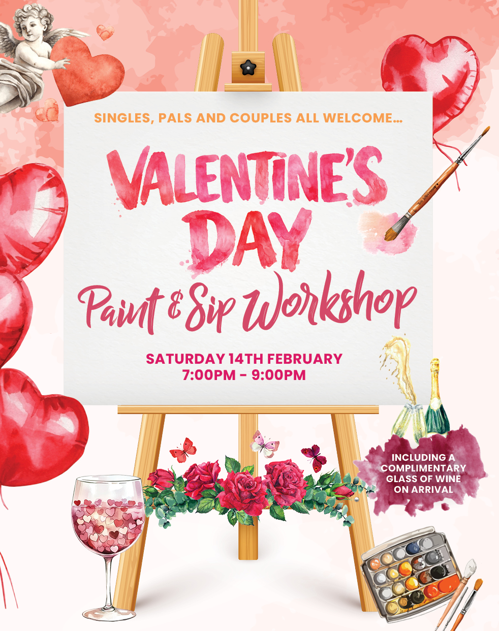 VALENTINE’S DAY PAINT & SIP