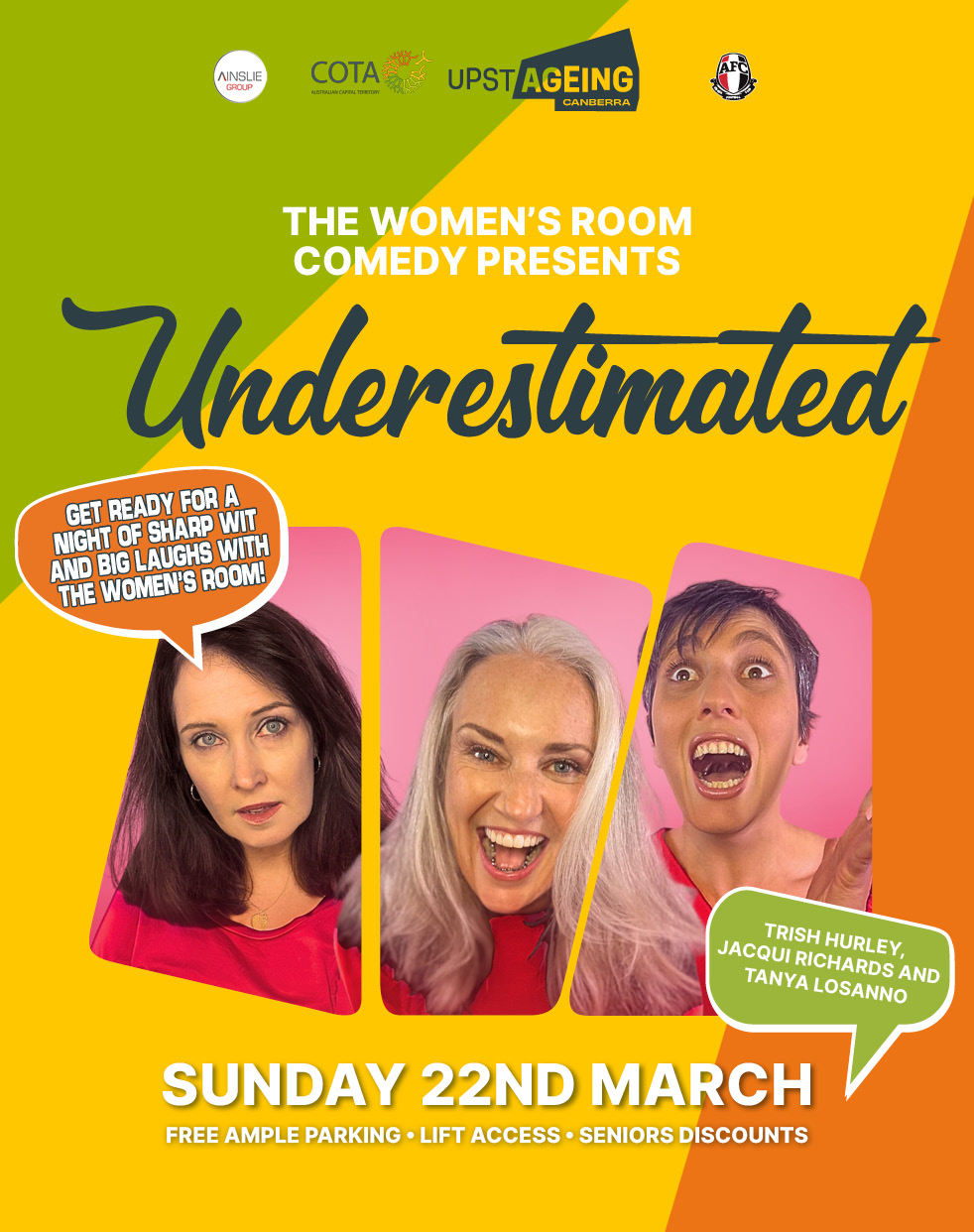 UPSTAGEING Festival Presents: The Women’s Room ‘Underestimated’ Comedy Show