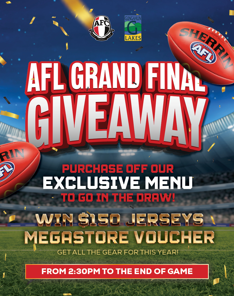 AFL GRAND FINAL GIVEAWAY