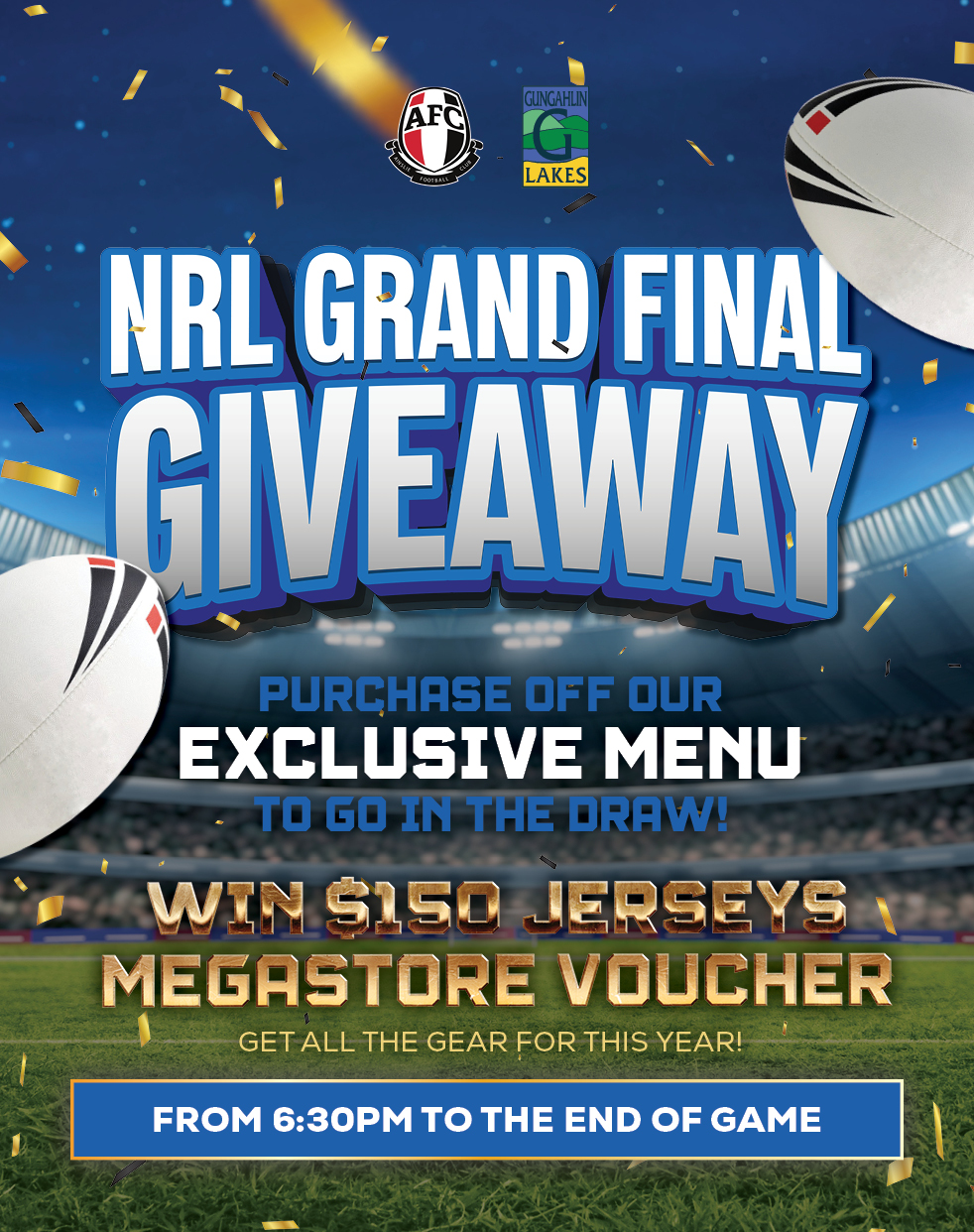 NRL GRAND FINAL GIVEAWAY
